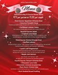 Valentine's Day 4-Course Dinner Menu